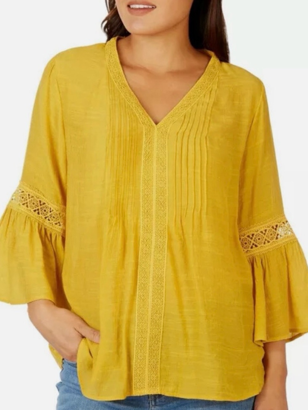COUNTERPARTS PEASANT BLOUSE -large NWT